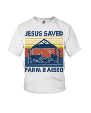 Farm Jesus Saves Farm Raise Youth T-Shirt tile
