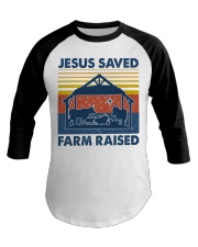 Farm Jesus Saves Farm Raise Baseball Tee tile