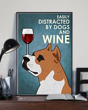 Dog Staffordshire Bull Terrier And Wine 16x24 Poster lifestyle-poster-2