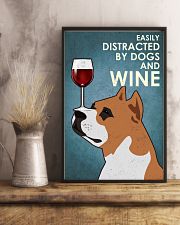 Dog Staffordshire Bull Terrier And Wine 16x24 Poster lifestyle-poster-3
