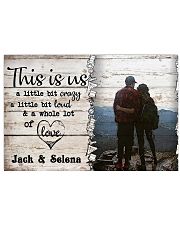 Hiking This Is Us A Little Bit Crazy 36x24 Poster front