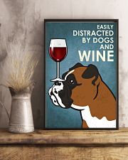 Dog Boxer And Wine 16x24 Poster lifestyle-poster-3