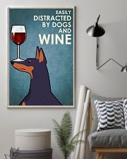 Dog Doberman And Wine 16x24 Poster lifestyle-poster-1