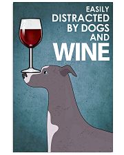 Dog Whippet And Wine 16x24 Poster front