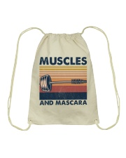 Fitness Muscles And Mascara Drawstring Bag tile