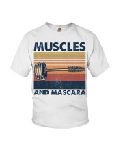 Fitness Muscles And Mascara Youth T-Shirt tile