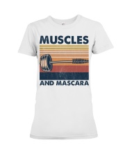 Fitness Muscles And Mascara Premium Fit Ladies Tee tile