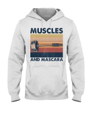 Fitness Muscles And Mascara Hooded Sweatshirt front