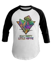 Mushroom Stay Trippie Little Hippie Baseball Tee tile