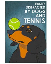 Dog Dachshund And Tennis 16x24 Poster front