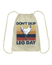 Fitness Don't Skip Leg Day Drawstring Bag tile