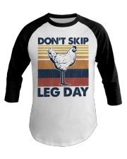 Fitness Don't Skip Leg Day Baseball Tee tile
