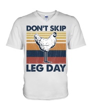 Fitness Don't Skip Leg Day V-Neck T-Shirt tile