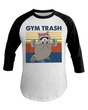 Fitness Gym Trash Baseball Tee tile