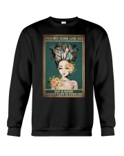 Hairdresser Friends Come And Go Crewneck Sweatshirt tile