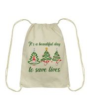 Nurse It's A Beautiful Day Drawstring Bag tile