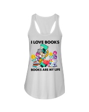 I Love Books Ladies Flowy Tank tile