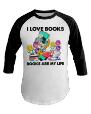 I Love Books Baseball Tee tile