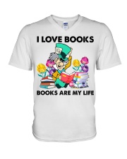 I Love Books V-Neck T-Shirt tile