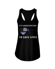 Police It's A Beautiful Day Ladies Flowy Tank tile