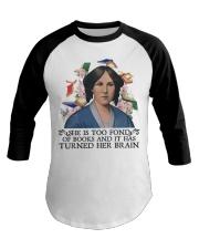 Book She Is Too Fond Baseball Tee tile