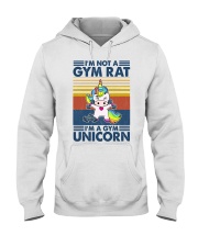 Fitness I'm A Gym Unicorn Hooded Sweatshirt front