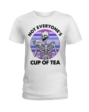 Skull Not Everyone's Cup Of Tea Ladies T-Shirt tile