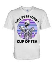Skull Not Everyone's Cup Of Tea V-Neck T-Shirt tile
