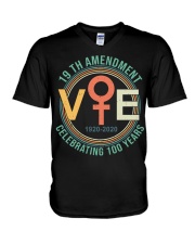 Feminist 19TH Amendment V-Neck T-Shirt tile