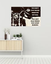 Biker You Don't Stop Riding 36x24 Poster poster-landscape-36x24-lifestyle-01