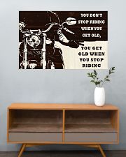Biker You Don't Stop Riding 36x24 Poster poster-landscape-36x24-lifestyle-21