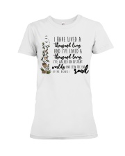 Book I Have Lived A Thousand Liver Premium Fit Ladies Tee tile