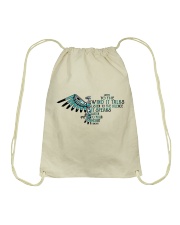 Hippie Listen To Heart Drawstring Bag tile