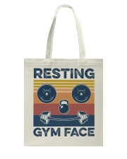 Gym Resting Gym Face Tote Bag tile