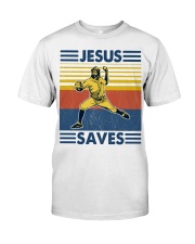 Baseball Jesus Saves Classic T-Shirt tile