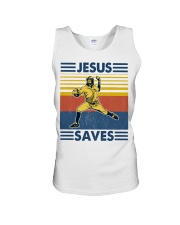 Baseball Jesus Saves Unisex Tank tile
