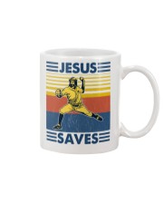 Baseball Jesus Saves Mug tile