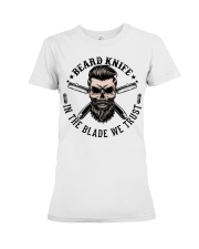 Hairdresser Beard Knife Premium Fit Ladies Tee tile