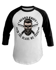 Hairdresser Beard Knife Baseball Tee tile