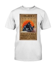 Cat Black Classic T-Shirt tile