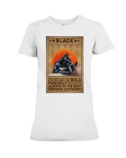 Cat Black Premium Fit Ladies Tee tile