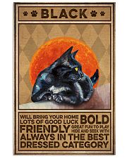 Cat Black Vertical Poster tile