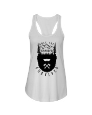 Camping Only The Bearded Survives Ladies Flowy Tank tile