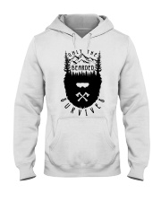 Camping Only The Bearded Survives Hooded Sweatshirt front
