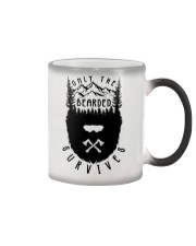 Camping Only The Bearded Survives Color Changing Mug tile