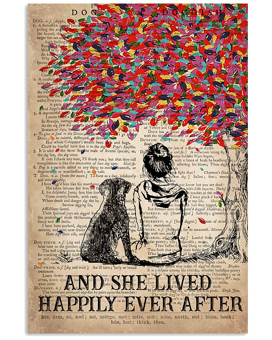 Dog Labrador Happily ever After 16x24 Poster