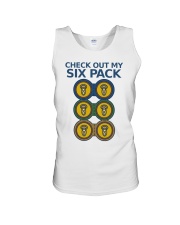 Beer Check Out My Six Pack Unisex Tank tile