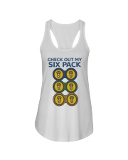 Beer Check Out My Six Pack Ladies Flowy Tank tile