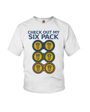 Beer Check Out My Six Pack Youth T-Shirt tile