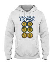 Beer Check Out My Six Pack Hooded Sweatshirt front